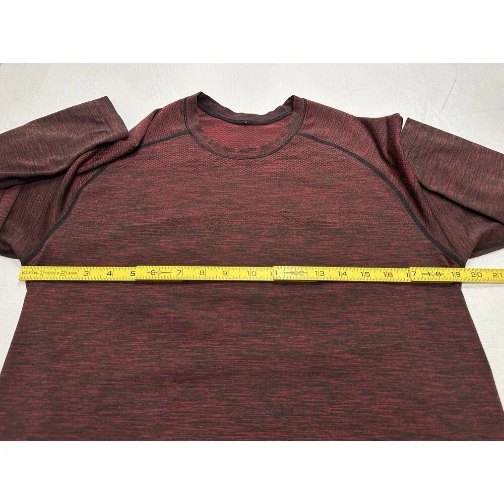 Lululemon Metal Vent Tech Long Sleeve Shirt Size Medium Caliente Black